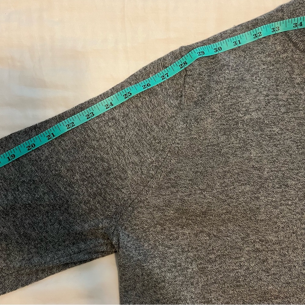 Nordstrom men’s grey quarter zip sweater, Size Large - Picture 6 of 6